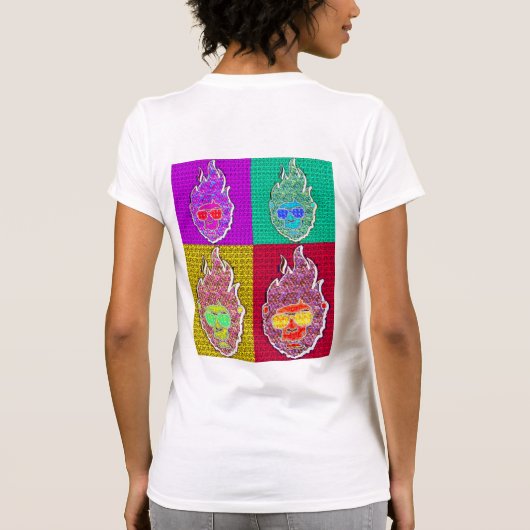 Pop Art Spectrum Faces Tee Tシャツ (裏面)
