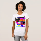 Pop Art Spectrum Faces Tee Tシャツ (正面フル)