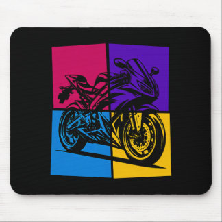 Pop Art Sports Bike マウスパッド