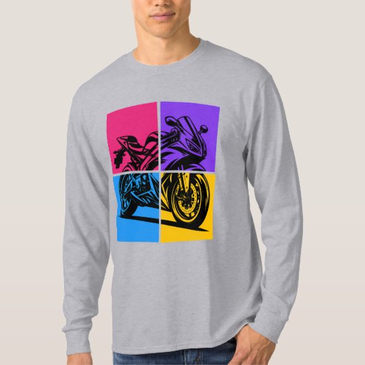 Pop Art Sports Bike Tシャツ (正面)