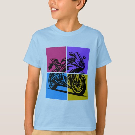 Pop Art Sports Bike  Tシャツ (正面)