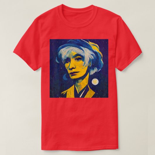 Pop Art Starry Night Andy Tシャツ (デザイン正面)