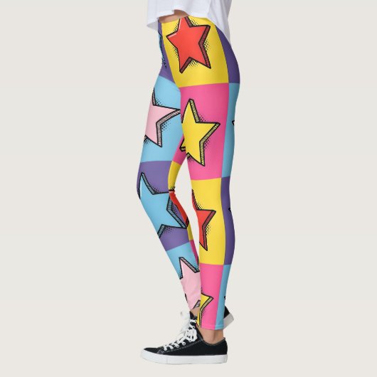 Pop Art Stars Leggings レギンス (左)
