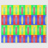 Pop Art Test Tubes Science Chemistry Laboratory ラッピングペーパー (フラット)