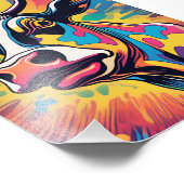 Pop Art: The Colorful Cow フォトプリント (角)