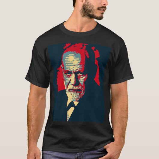 Pop Art version of a classic portrait of Freud Tシャツ (正面)