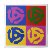 Pop Art Vinyl Record 45 RPM Insert タイル (正面)