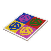 Pop Art Vinyl Record 45 RPM Insert タイル (側面)