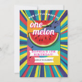 Pop Art Watermelon Party 招待状 (正面)