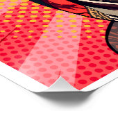 Pop Art Woman – Retro Chic ポスター (コーナー)