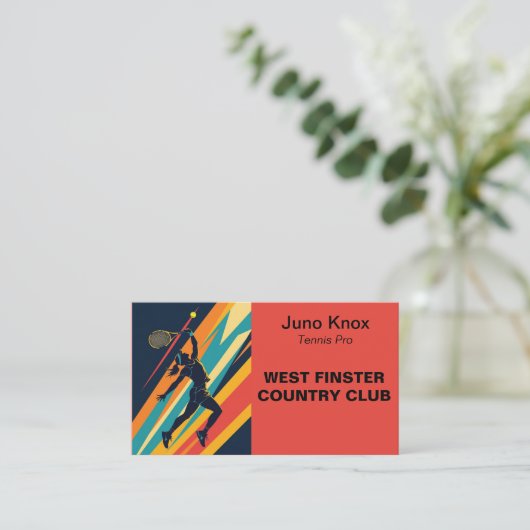 Pop Art Woman Tennis Player 名刺 (スタンド正面)