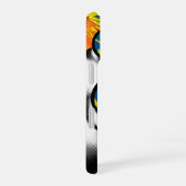 Pop art woman with sunglasses iPhone 16ケース (右側面)