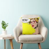 Pop Art WOW Throw pillow クッション (椅子)