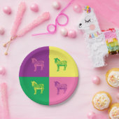 Pop Art Zebra Plate ペーパープレート (パーティー)