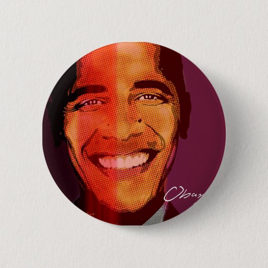 Pop_Barack_Obama 缶バッジ (正面)