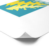 POP Botanical Art - Dandelion ポスター (角)