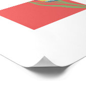 POP Botanical Art - Iris ポスター (角)