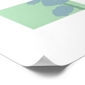 POP Botanical Art - Red Rose ポスター (角)