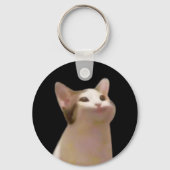 Pop Cat Meme Double Sided Keychain キーホルダー (裏面)