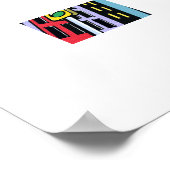 Pop City Skyline – Urban Tower Poster ポスター (角)