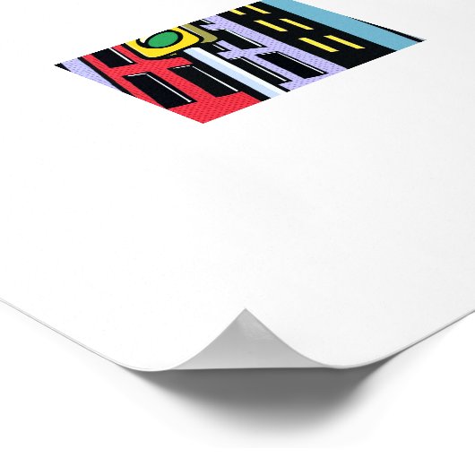 Pop City Skyline – Urban Tower Poster ポスター (角)