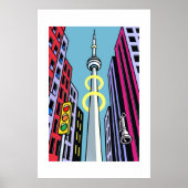 Pop City Skyline – Urban Tower Poster ポスター (正面)