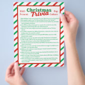 Pop Culture Christmas Trivia Game Sheet チラシ (手)