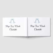 Pop fizz clink blue champagne bottle new year ゲストブック (全面)