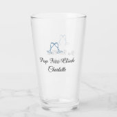 Pop fizz clink blue champagne bottle new year タンブラーグラス (裏面)