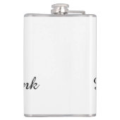 Pop fizz clink blue champagne bottle new year フラスク (裏面)