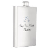 Pop fizz clink blue champagne bottle new year フラスク (右)