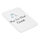 Pop fizz clink blue champagne bottle new year マグネット (右側)