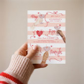 Pop Fizz Friends Galentine’s Day Girls Night Party 招待状