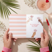 Pop Fizz Love Cocktail Cheer Happy Galentine's Day シーズンカード