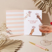 Pop Fizz Love Cocktail Cheer Happy Galentine's Day シーズンカード