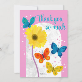 POP flower card -gerbera- サイズ 12.7cm x 17.8cm, 封筒 招待状