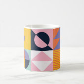 Pop Geometry Retro Mug – Colourful Mid-Century コーヒーマグカップ (中央)