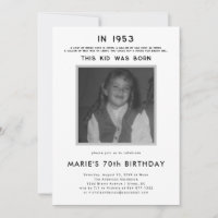 Pop History | 写真の誕生日パーティー