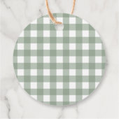 Pop it when she Pops Green Gingham Cowboy  フェイバータグ (裏面)