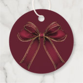 Pop it when she pops Teddy Bear Red Bow フェイバータグ (裏面)