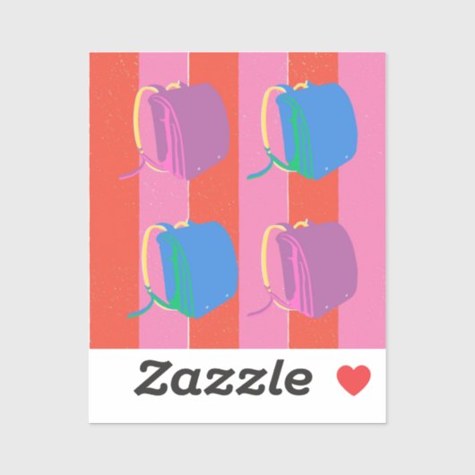 Pop Japanese School Bag シール (シート)