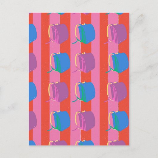 Pop Japanese School Bag ポストカード (正面)