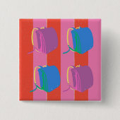 Pop Japanese School Bag 缶バッジ (正面)