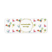 Pop Kanji Dinosaur ラベル (正面)