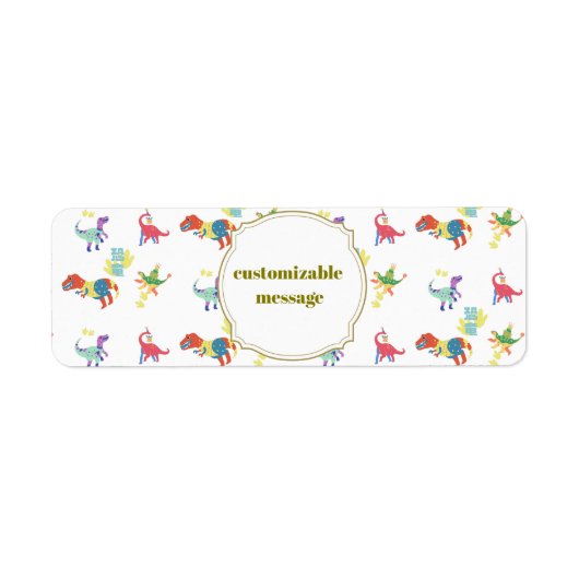 Pop Kanji Dinosaur ラベル (正面)