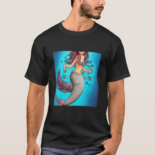 Pop Mermaid Dun Under The Sea Very Cute Whimsical  Tシャツ (正面)