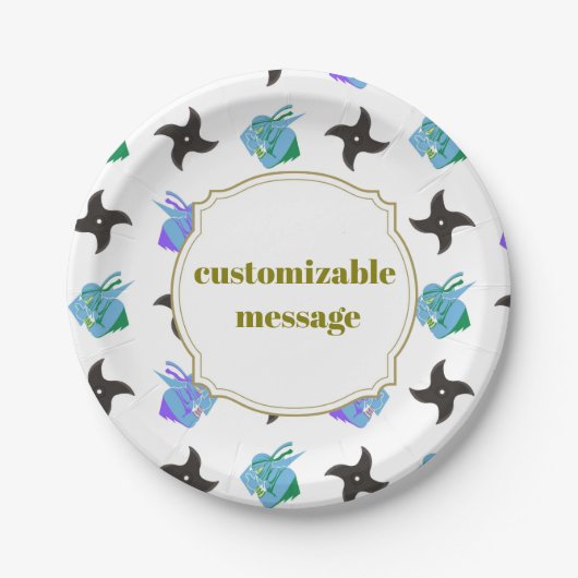 Pop Ninja Throwing Star ペーパープレート (正面)