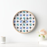 Pop Ninja Throwing Star 壁時計<br><div class="desc">_Pop Ninja Throwing Star_ "This adorable design features a cute ninja star, perfect for kids and ninja fans! With its pop colors and playful icon, it's a fun way to show your love for Japanese culture." "Questo adorabile design presenta una stella ninja carina, perfetta per bambini e fan dei ninja!...</div>
