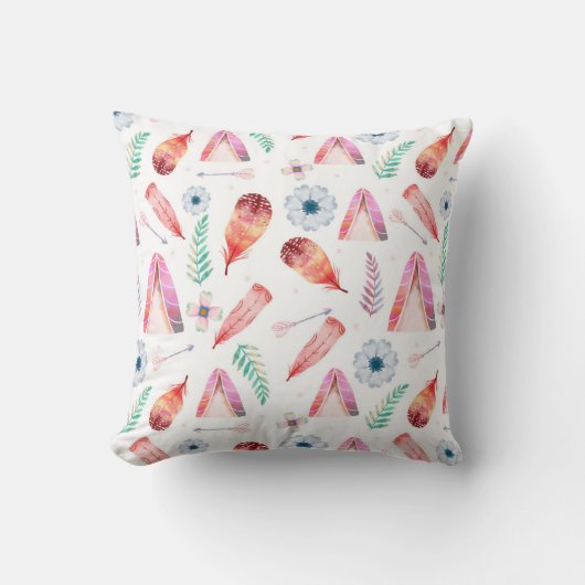 Pop of Joy Throw Pillow クッション (正面)