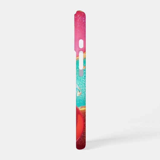 Pop of Sparkle Phone Case iPhone 16ケース (左側面)